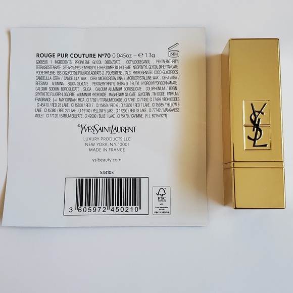 NWT NEW! Yves Saint Laurent YSL Rouge Pur Couture Satin Lipstick - Picture 4 of 8